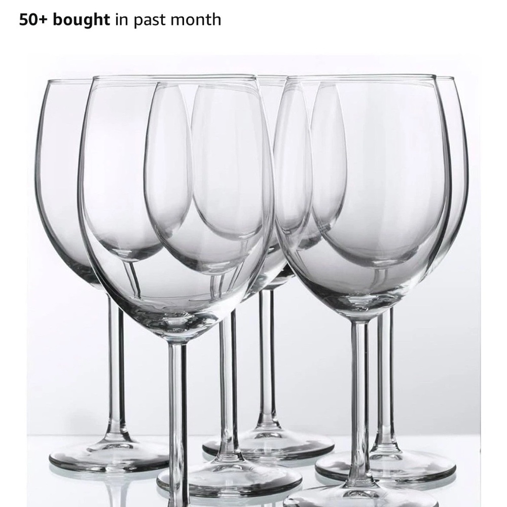 IKEA Clear Asa Gray Wine Glass Set